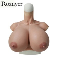 Roanyer Silicone S Cup Breast Form Fake Boobs Huge Breastplate for Crossdresser picture