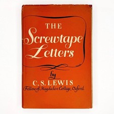 1946 THE SCREWTAPE LETTERS C S LEWIS FIRST EDITION 13TH PRINT MACMILLAN HC DJ picture