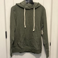 Pact Unisex Caper One For All Hoodie Size Small Green Fleece Lined picture