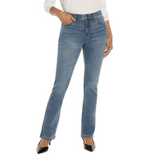 NWT Express Womens Bootcut Jeans Size 8 Light Wash Blue Denim Stretch 32 Inseam picture