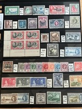 British Colonies 1936-52 King George VI Mint & Used in Stock Sheet 5B1022S picture