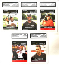Lot Of 5 Albert Pujols JUST MINORS GRADED GEM-MT 10 Rookie Insert Set W/H Coa picture
