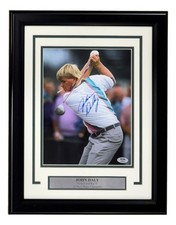 John Daly Signed In Blue Framed 8x10 PGA Golf Smoking Photo PSA/DNA picture