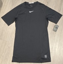 NIKE PRO DRI-FIT Men's Compression Short Sleeve  Shirt - Black - 3XLT - NWT picture