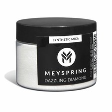 MEYSPRING Dazzling Diamond White Fine Glitter Powder 50g - Synthetic Mica Powder picture