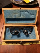 Vintage Designs for Vision Surgical Telescopes Loupes Glasses Custom Wood Case picture