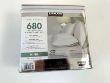 NEW - KIRKLAND Signature 100% COT  680 Thread 6-Piece Sheet Set - KING - NEW picture