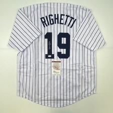 Autographed/Signed Dave Righetti New York Pinstripe Jersey JSA COA Auto picture