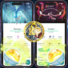 P.T.CentraI—TRADE GO— Shiny Xerneas — Yveltal—Background Go Tour Kalos—Digital♻️ picture