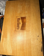 Marlboro Wooden poker chips & playing card set picture