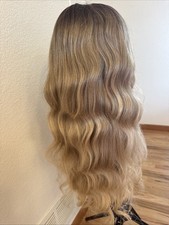 ￼ AISI Hair 26 Inches Long Ombre Ash Blonde Very Soft￼ 247 picture