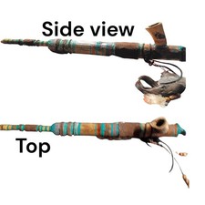 Handcrafted Decorative Pipe - Tribal Inspired Art  picture