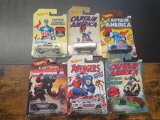 Hot Wheels 2015 Marvel Captain America Lot of 6/8 Sealed Comic Cars (LB26) picture