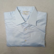 Suitsupply Shirt Mens 16.5 Light Blue Traveller Button-Up Slim Fit Cotton Work picture