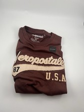 Aeropostale Shirt, Men’s, Color Maroon With White Letters, New With Tags, Cotton picture
