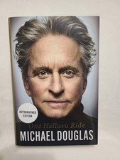 Michael Douglas One Helluva Ride Book Signed picture