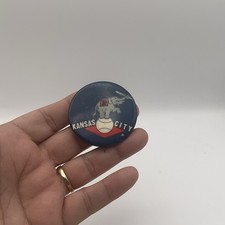Vintage 1950s Kansas City Athletics Baseball Pin A's Pinback Button picture