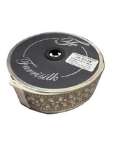 Farrisilk King Edward Jeweled Wired Ribbon Ivory RK339-62 New picture