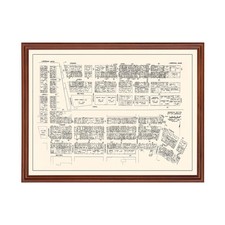 Old Map of Lawrence, MA 1946 - Vintage Lawrence Massachusett picture