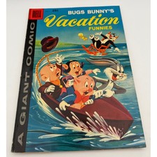 Vintage 1959 Dell Giant Comic Bugs Bunnys Vacation Funnies No 9 Looney Tunes picture