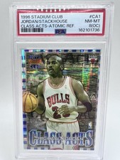 1996-97 Stadium Club Class Acts Michael Jordan #CA1 Atomic Refractor PSA 8 OC picture