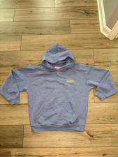 STARFIT NYC Oversized Graphic Hoodie Blue Gray Yellow Streetwear Small picture