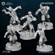 Chaos Plague Walkers 10 Pack | Customizable Resin Mutants | Grimdark 32mm picture