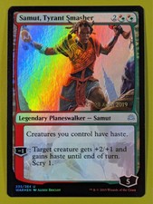 FOIL PRERELEASE PROMO Samut, Tyrant Smasher x1 War of the Spark 1x MTG picture