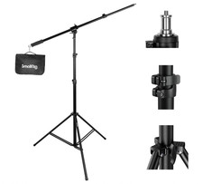SmallRig 9.2ft Heavy Duty Light Stand W/ Boom Arm, Photography Lighting Tripod picture