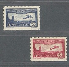 France 1930-31 Scott C5-C6 MNH Airmail Poste Aerienne Marseille Aviation Stamps picture