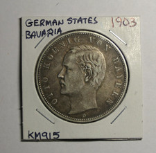 Germany 5 Mark 1903 Kingdom of Bavaria German States picture