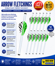 LEANPRO 12-Pack Shrink Fletch with 2 Inch Vanes, Stretch Arrow Wraps Universa... picture