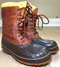 Vintage L.L. Bean Maine Hunting Shoe Pac Boots Men's 9 Men USA Felt Lined picture