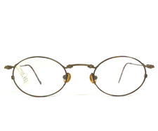 Vintage Opdo Eyeglasses Frames 1535-2 Antique Gold Oval Wire Rim 46-21-135 picture