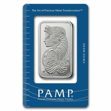1 OZ SILVER BAR ✪ PAMP SUISSE LADY FORTUNA ✪ CARDED SEALED FROM ORIGINAL BOXES picture