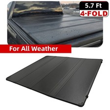 5.7/5.8FT 4Fold Hard Tonneau Truck Bed Cover W/LED For Dodge Ram 1500 2009-2025 picture