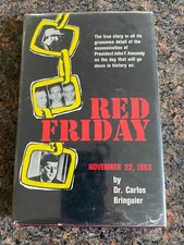 SCARCE Red Friday w/ Unclipped Dust Jacket SIGNED by Carlos Bringuier 1969 picture