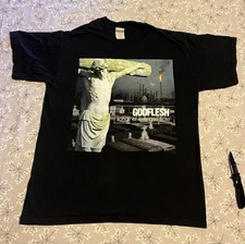 Vintage 1998 Godflesh Songs Of Love And Hate Industrial Band Shirt Size Large picture