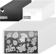 80 Pcs Magnetic Sheets for Dies Storage, 40 Magnetic Sheets +40 Bags picture