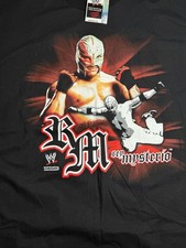 VTG Authentic WWE Rey Mysterio black Xl wrestling shirt wwf wcw nwo ecw picture