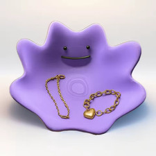 Ditto Dish Pokemon Candy Plate Bowl Keys Jewelry Display Organizer Tray New picture