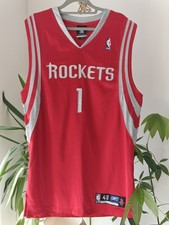 Vintage Adidas NBA Houston Rockets Tracy McGrady Authentic Jersey Sz 40 Medium picture