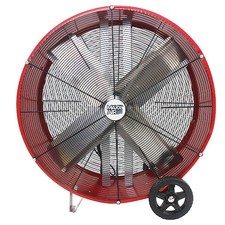 Maxx Air Bf36dd Red Barrel Air Circulator Fan, Mobile Mount, 36 In Blade Dia, picture