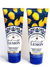 2 Bath & Body Works FRESH AMALFI LEMON Ultra Hydration Body Cream 8 oz picture