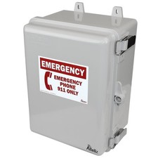 Altelix IP66 NEMA 4X Red Emergency 911 Phone Enclosure Call Box picture