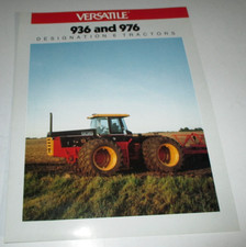 Versatile 936 976 Tractor Sales Brochure Literature 7/87 DEALERS ORIGINAL nh picture