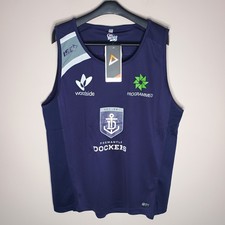 ISC Fremantle Dockers Training Gym Singlet Men's XXL BNWT Purple AFL Authentic picture
