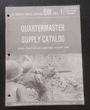 ©1943 Quartermaster Supply Catalog OQMG Circular NO. 4-Revised Army Service.... picture