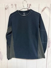 KÜHL Men’s Kommando Crew Medium Navy Gray Heavyweight Cotton GUC picture