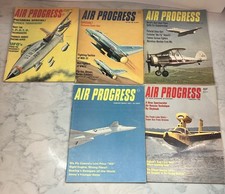 Vintage Air Progress Aviation Magazine Lot of 5 Issues 1966-1968 picture